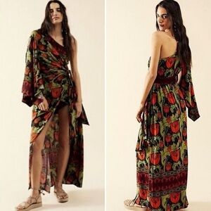 Free People Multicolor Floral Maxi Dress